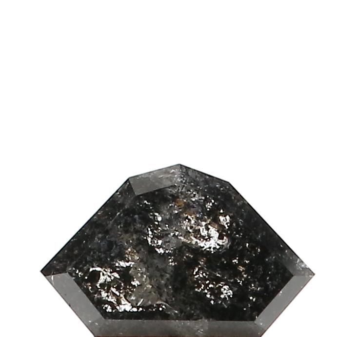 0.55 ct Shield Salt and Pepper Natural Diamond, I3