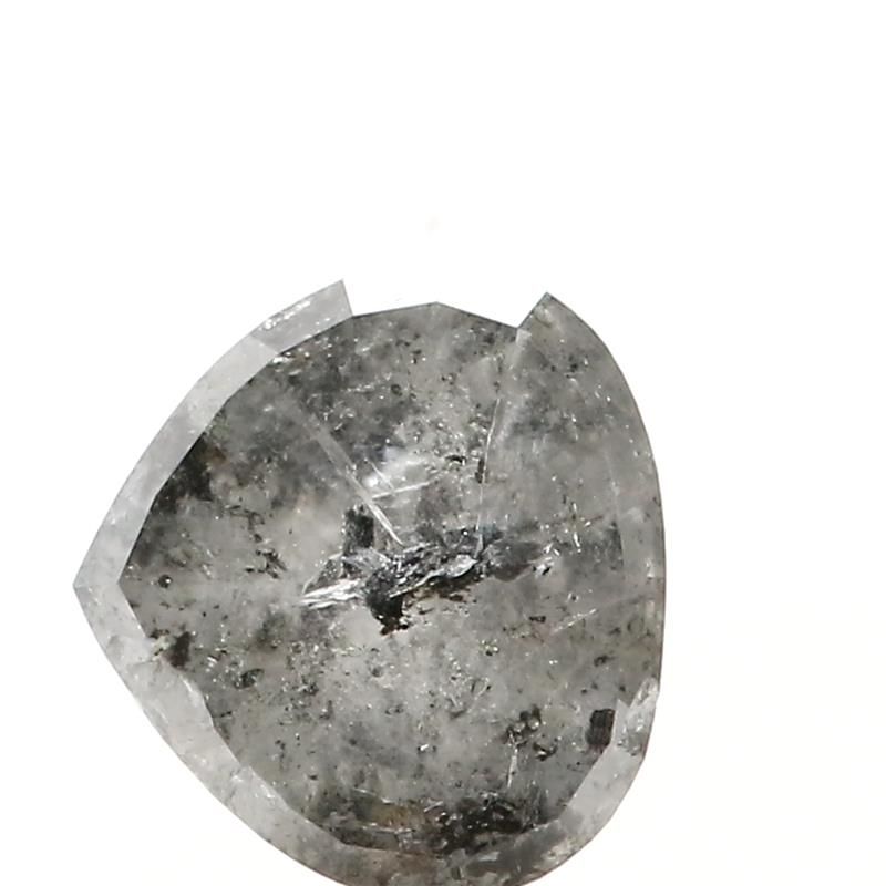 1.46 ct Heart Salt and Pepper Natural Diamond, I3