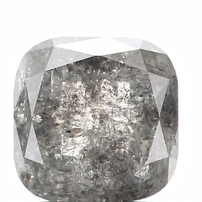 1.02 ct Cushion Salt and Pepper Natural Diamond, I3