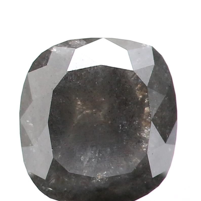 1.41 ct Cushion Salt and Pepper Natural Diamond, I3