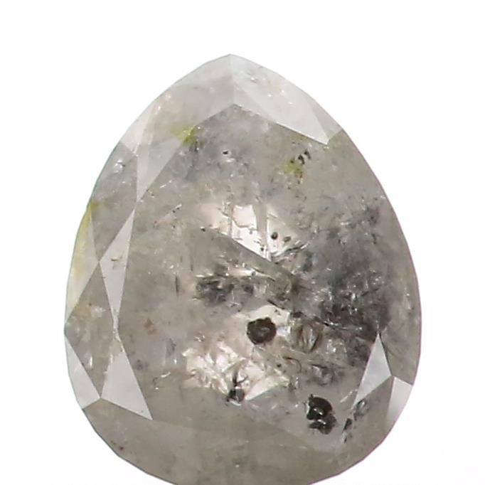 0.85 ct Pear Salt and Pepper Natural Diamond, I3