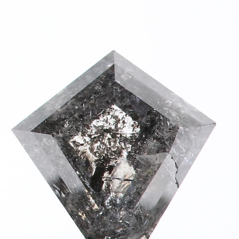 1.12 ct Shield Salt and Pepper Natural Diamond, I3