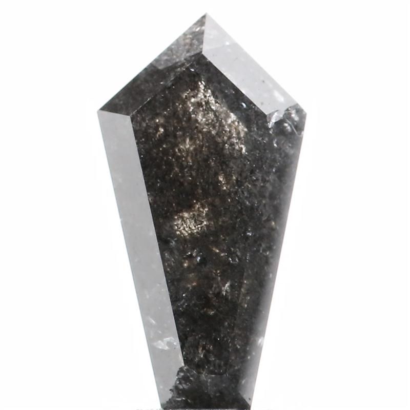 2.18 ct Shield Salt and Pepper Natural Diamond, I3
