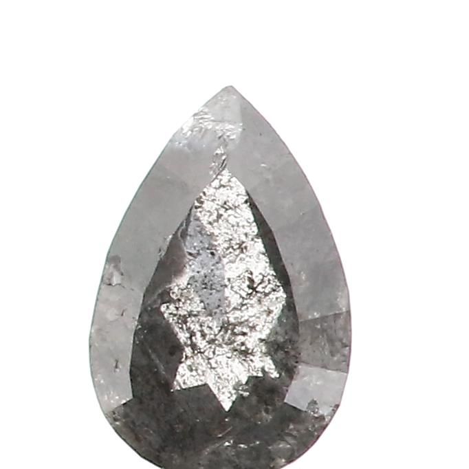 0.32 ct Pear Salt and Pepper Natural Diamond, I3