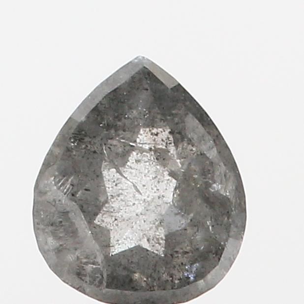 0.47 ct Pear Salt and Pepper Natural Diamond, I3