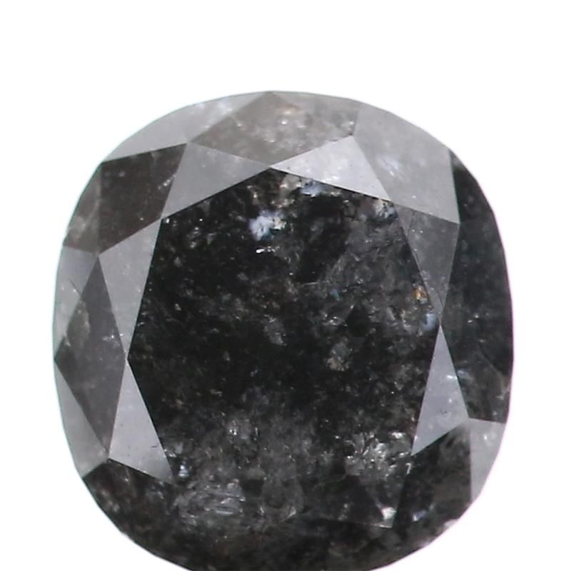 2.66 ct Cushion Salt and Pepper Natural Diamond, I3