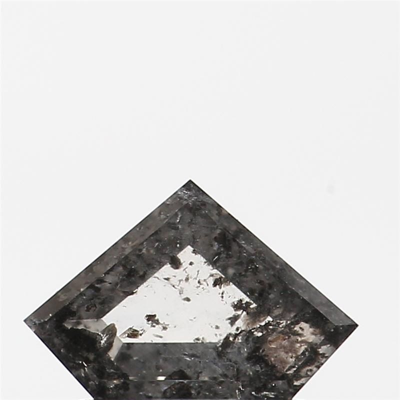 0.64 ct Shield Salt and Pepper Natural Diamond, I3