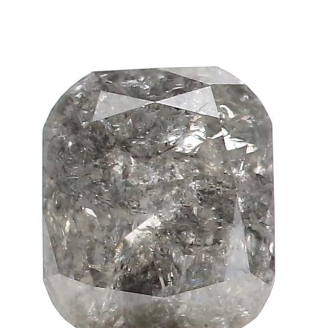 0.95 ct Cushion Salt and Pepper Natural Diamond, I3