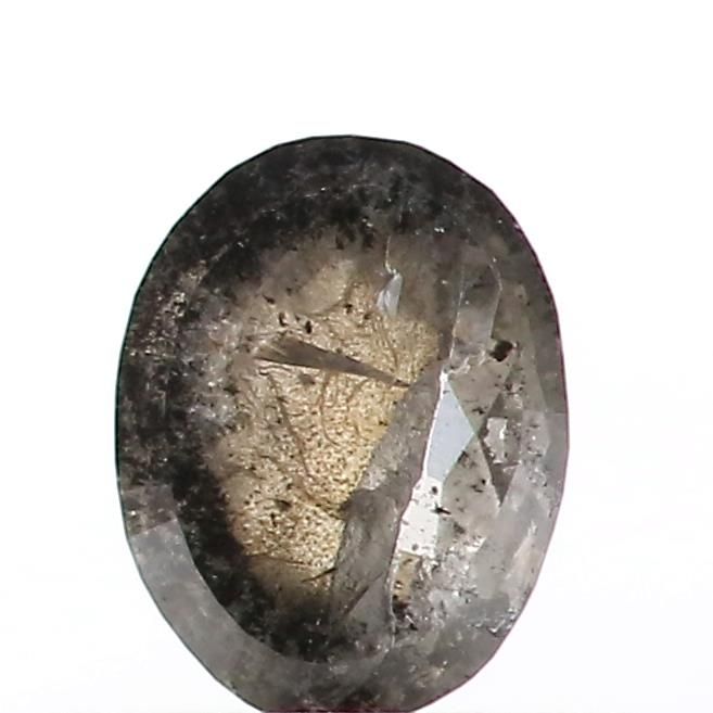 0.36 ct Oval Salt and Pepper Natural Diamond, I3