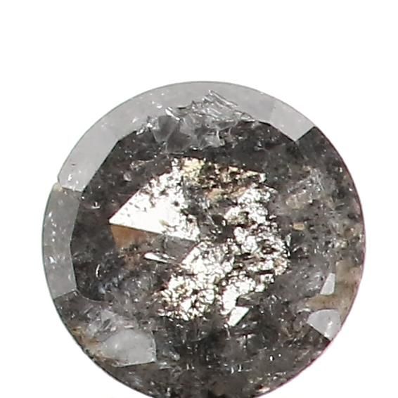 0.45 ct Rose Cut Salt and Pepper Natural Diamond, I3