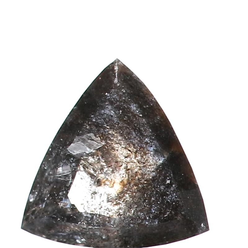 0.87 ct Triangle Salt and Pepper Natural Diamond, I3