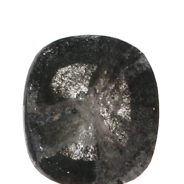 0.83 ct Cushion Salt and Pepper Natural Diamond, I3