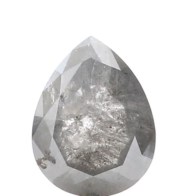 1.26 ct Pear Salt and Pepper Natural Diamond, I3