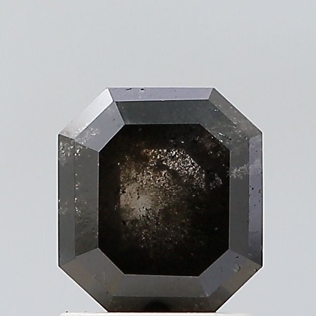 1.58 ct Emerald Salt and Pepper Natural Diamond, VS1