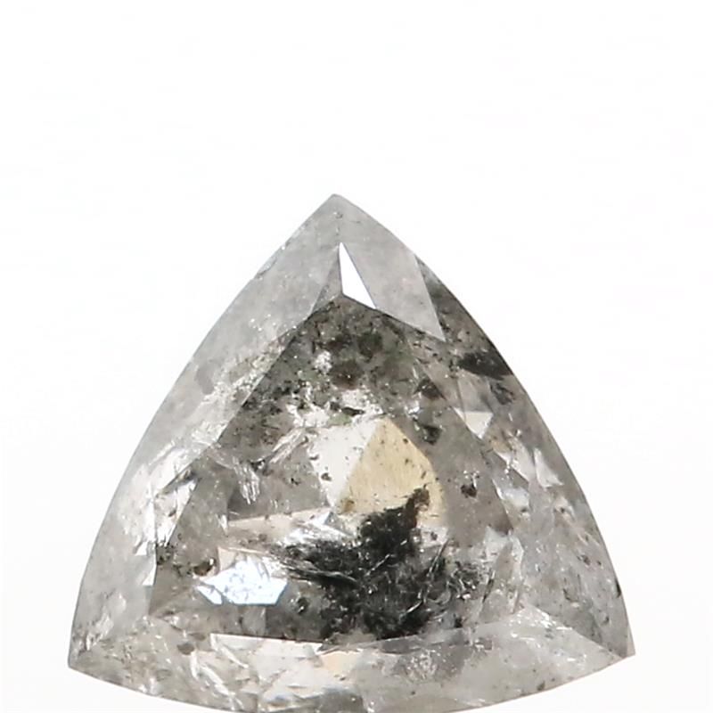 1.62 ct Triangle Salt and Pepper Natural Diamond, I3