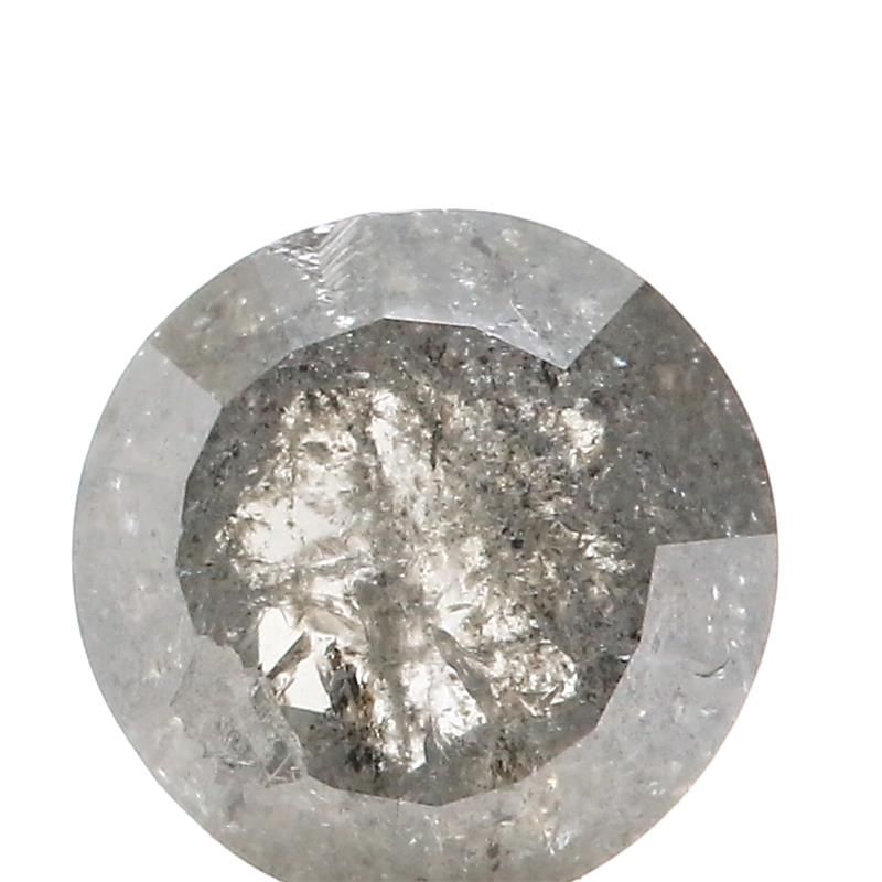 1.26 ct Rose Cut Salt and Pepper Natural Diamond, I3