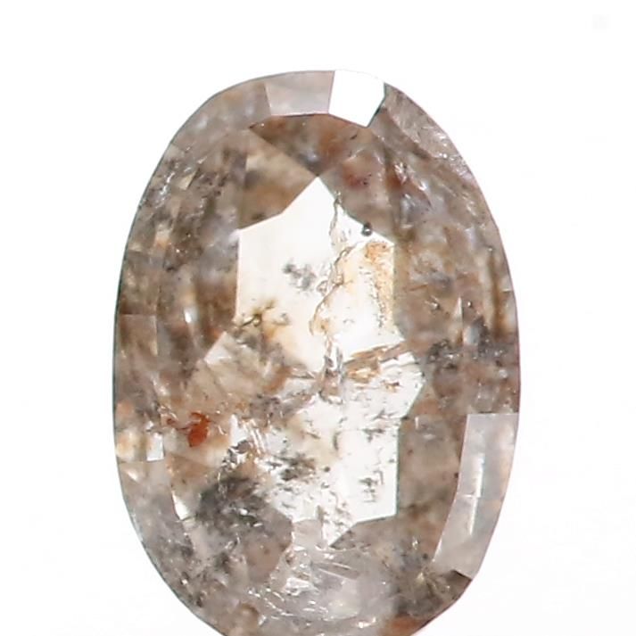 0.48 ct Oval Salt and Pepper Natural Diamond, I3