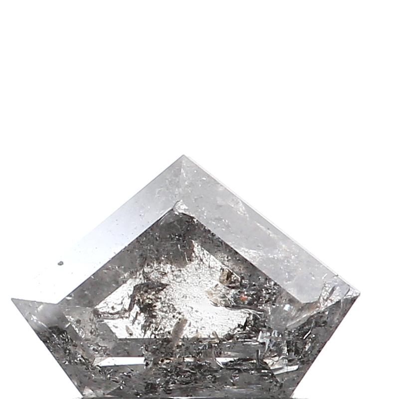 0.86 ct Shield Salt and Pepper Natural Diamond, I3