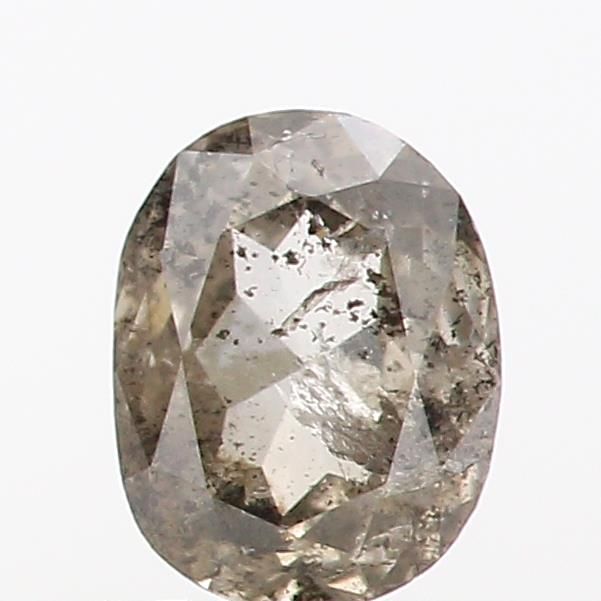 0.37 ct Oval Salt and Pepper Natural Diamond, I3