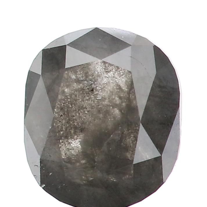 0.89 ct Oval Salt and Pepper Natural Diamond, I3