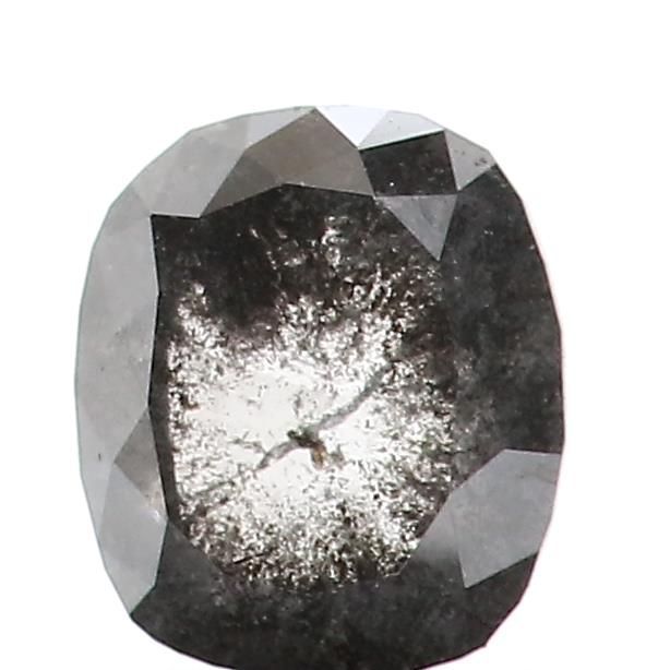 0.61 ct Oval Salt and Pepper Natural Diamond, I3