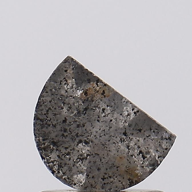 0.48 ct Half Moon Salt and Pepper Natural Diamond, I3