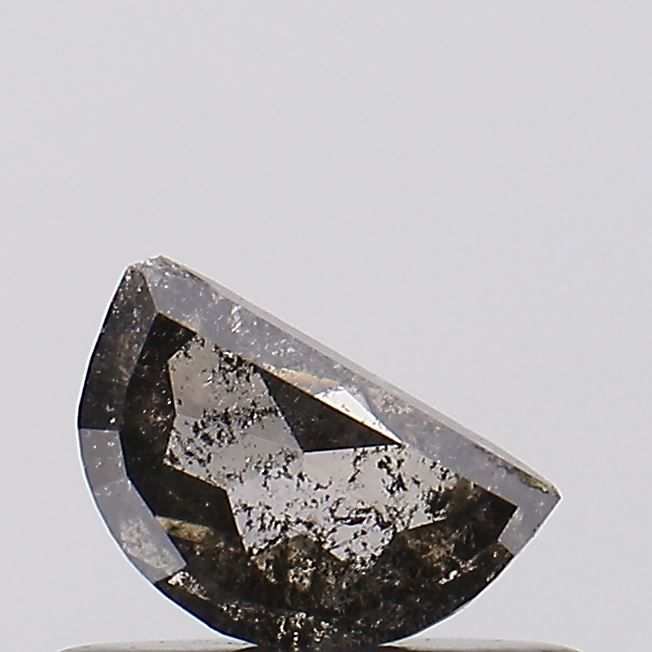0.31 ct Half Moon Salt and Pepper Natural Diamond, I3