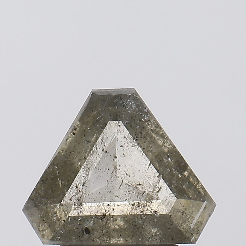 1.15 ct Triangle Salt and Pepper Natural Diamond, I3