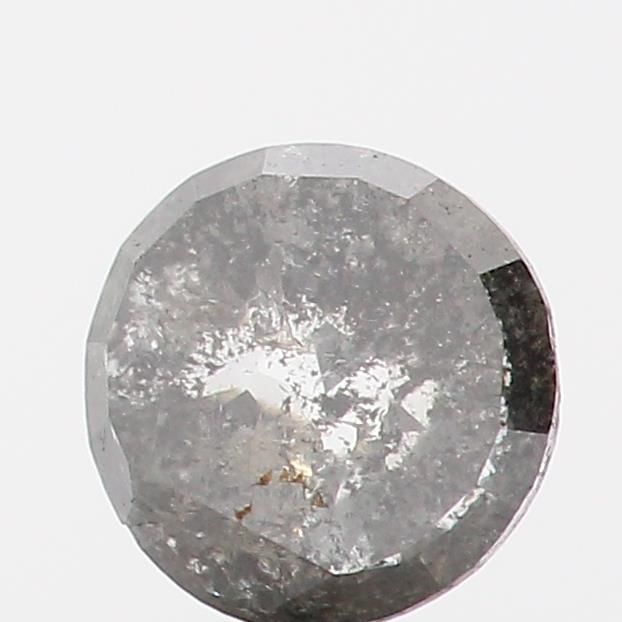 0.45 ct Rose Cut Salt and Pepper Natural Diamond, I3
