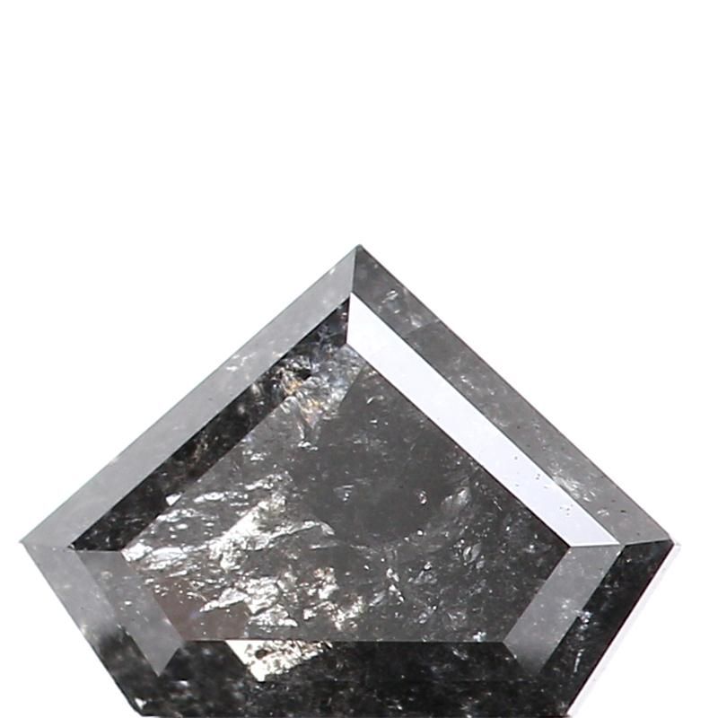 0.90 ct Shield Salt and Pepper Natural Diamond, I3