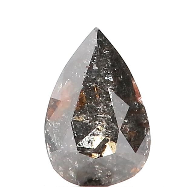 0.53 ct Pear Salt and Pepper Natural Diamond, I3