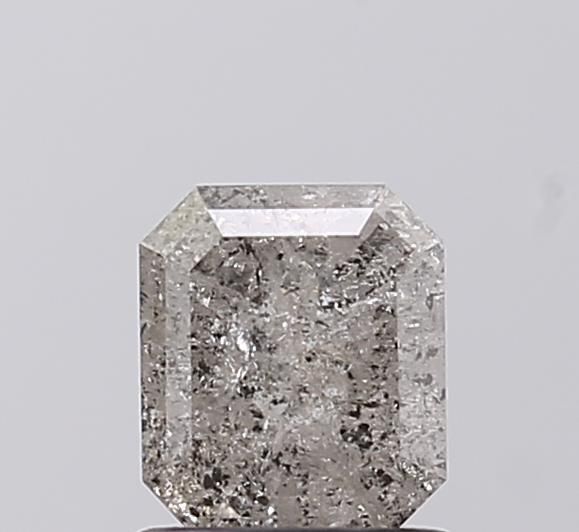 0.93 ct Emerald Salt and Pepper Natural Diamond, I3