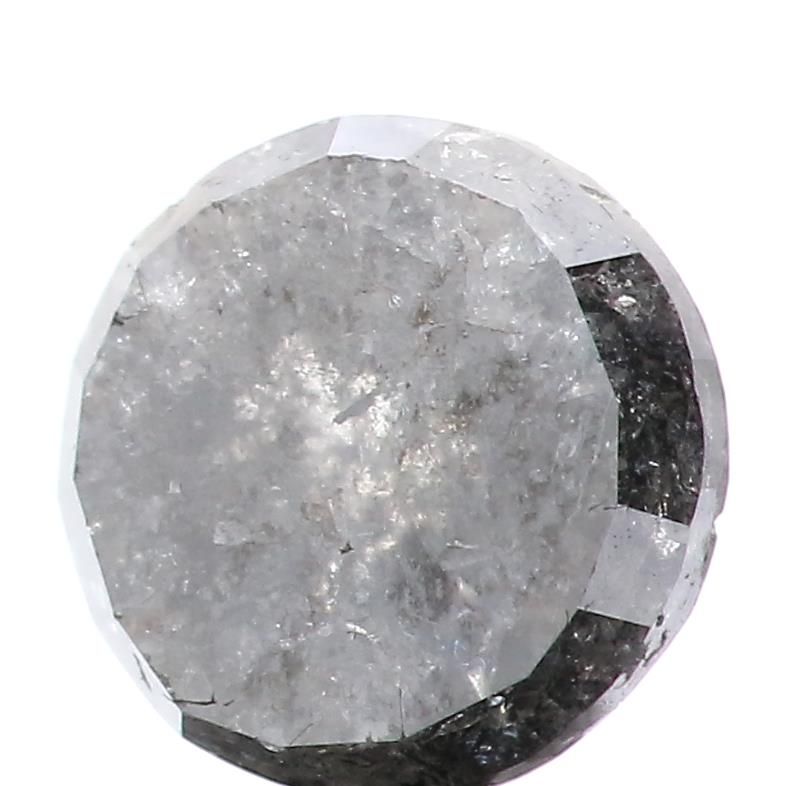 1.77 ct Rose Cut Salt and Pepper Natural Diamond, I3