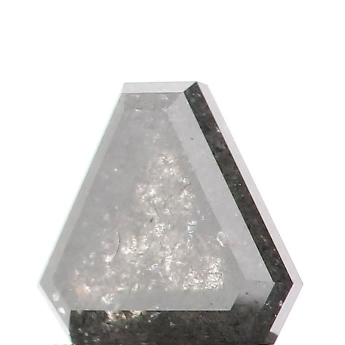 0.77 ct Triangle Salt and Pepper Natural Diamond, I3
