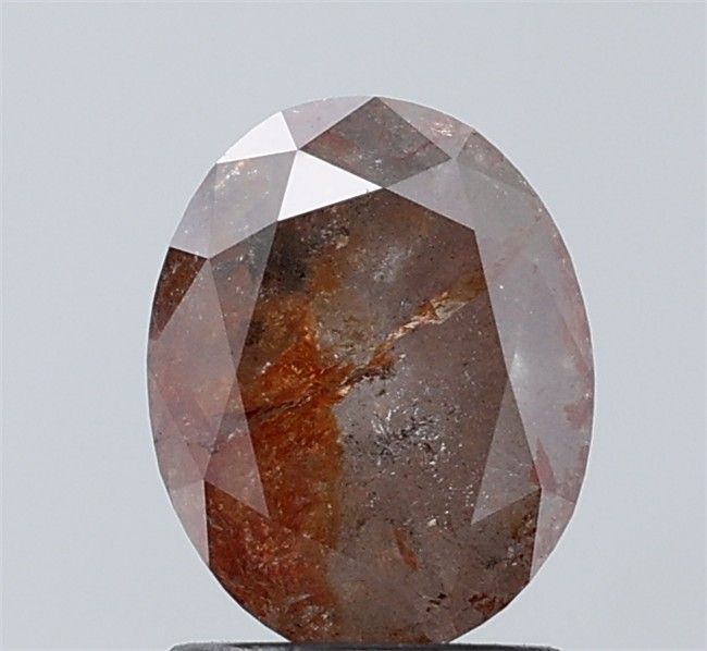 1.92 ct Oval Salt and Pepper Natural Diamond, I3
