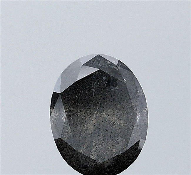 1.26 ct Oval Salt and Pepper Natural Diamond, I3