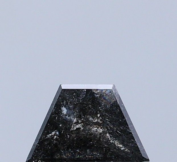 0.30 ct Trapezoid Salt and Pepper Natural Diamond, I3