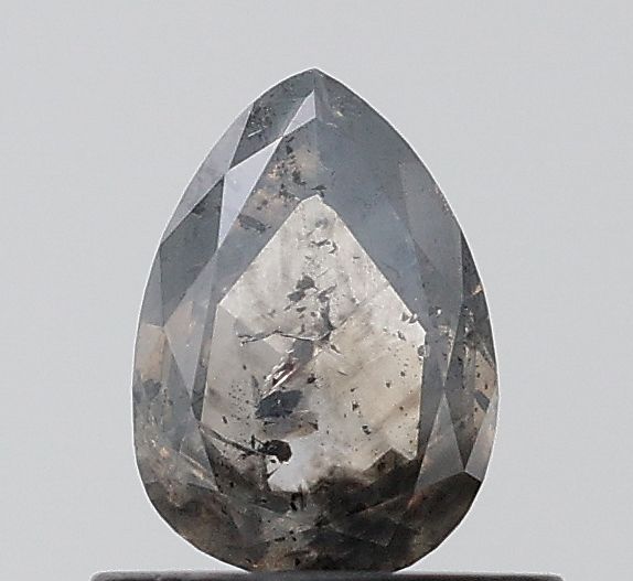 0.48 ct Pear Salt and Pepper Natural Diamond, VVS2