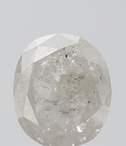 0.75 ct Oval Salt and Pepper Natural Diamond, I3