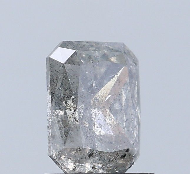 1.49 ct Radiant Salt and Pepper Natural Diamond, I3