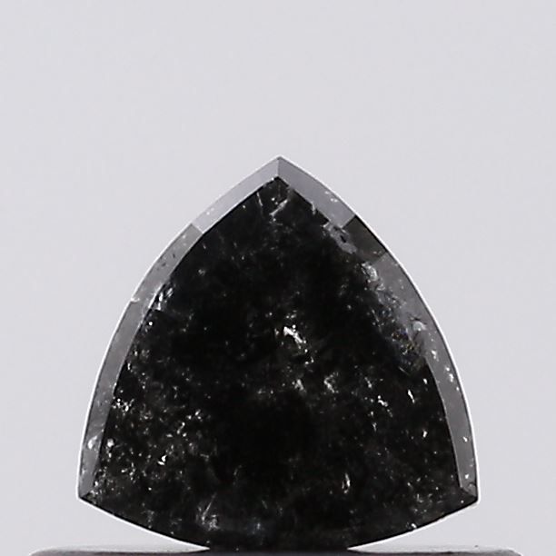 0.37 ct Trillion Salt and Pepper Natural Diamond, I3