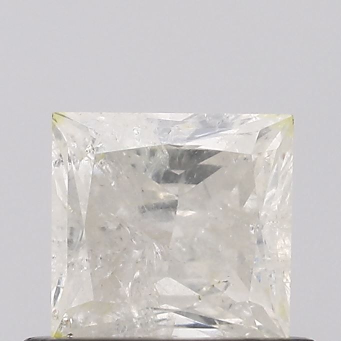 0.51 ct Princess Salt and Pepper Natural Diamond, I3