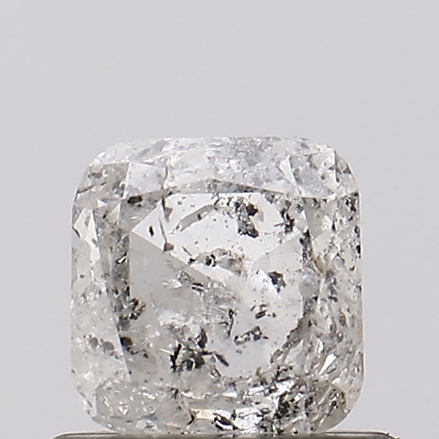 0.69 ct Radiant Salt and Pepper Natural Diamond, I3