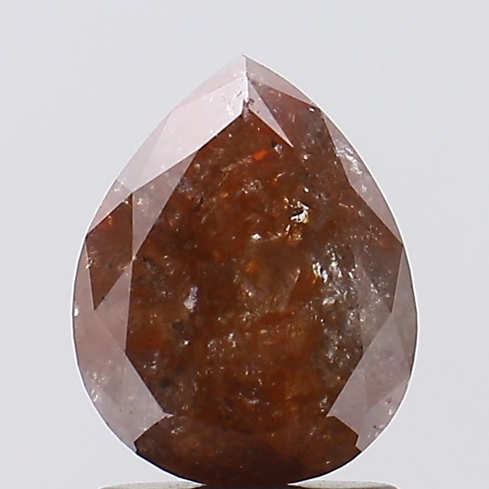 1.62 ct Pear Salt and Pepper Natural Diamond, I3
