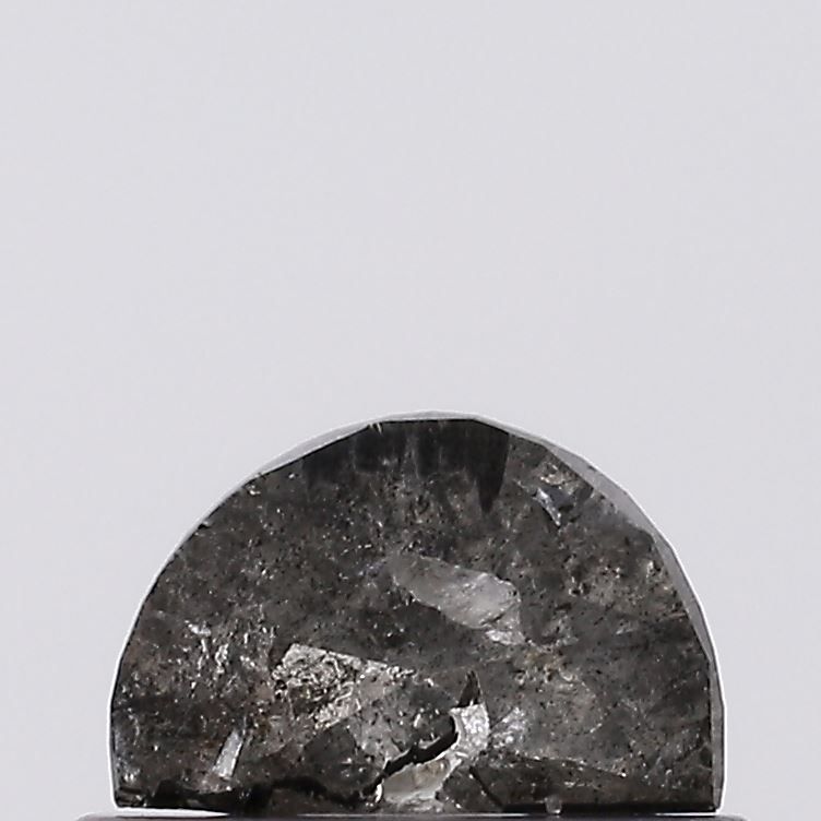 0.23 ct Half Moon Salt and Pepper Natural Diamond, I3