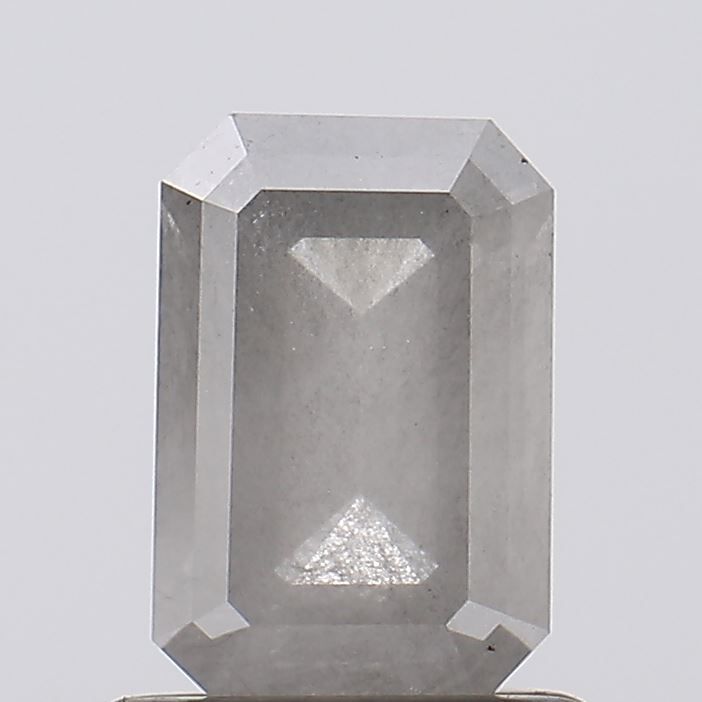 0.94 ct Emerald Salt and Pepper Natural Diamond, I3