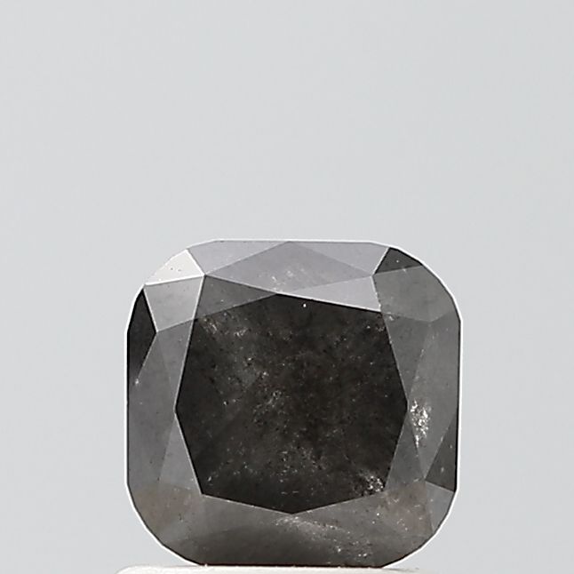 1.36 ct Cushion Salt and Pepper Natural Diamond, VVS2