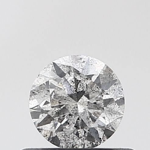 0.41 ct Round Salt and Pepper Natural Diamond, VVS1