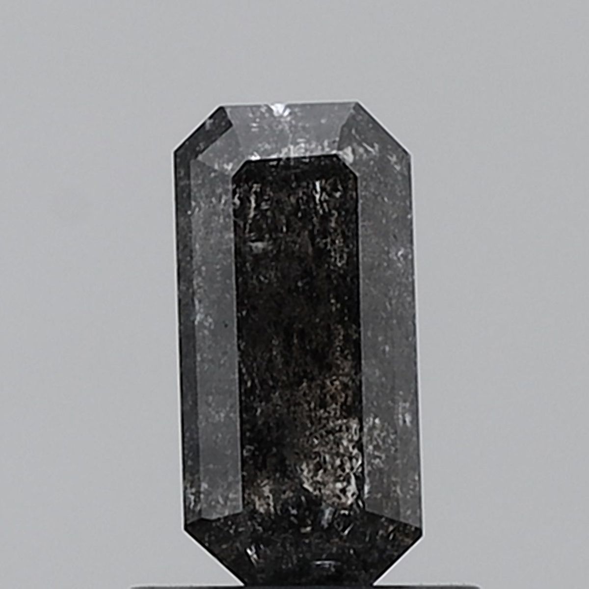 1.01 ct Emerald Salt and Pepper Natural Diamond, VVS2