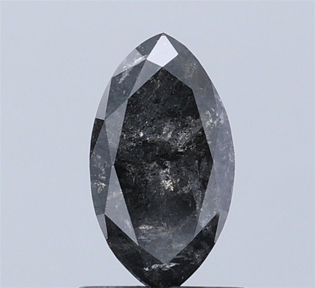 0.92 ct Marquise Salt and Pepper Natural Diamond, I3